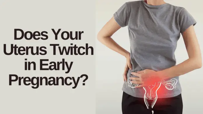 uterus twitching early pregnancy symptom