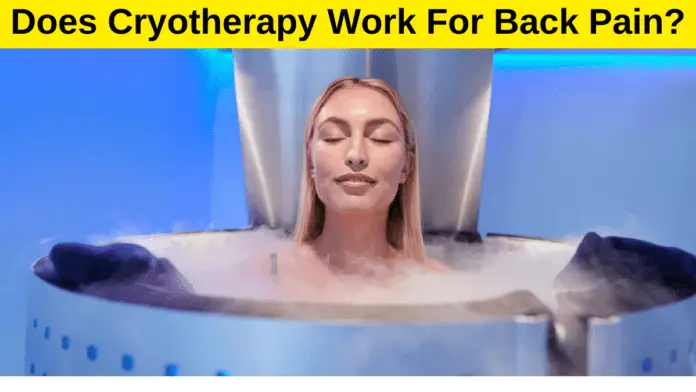 cryotherapy for back pain